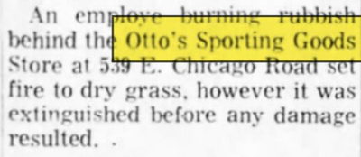 Ottos Sporting Goods - Mar 8 1968 Ad